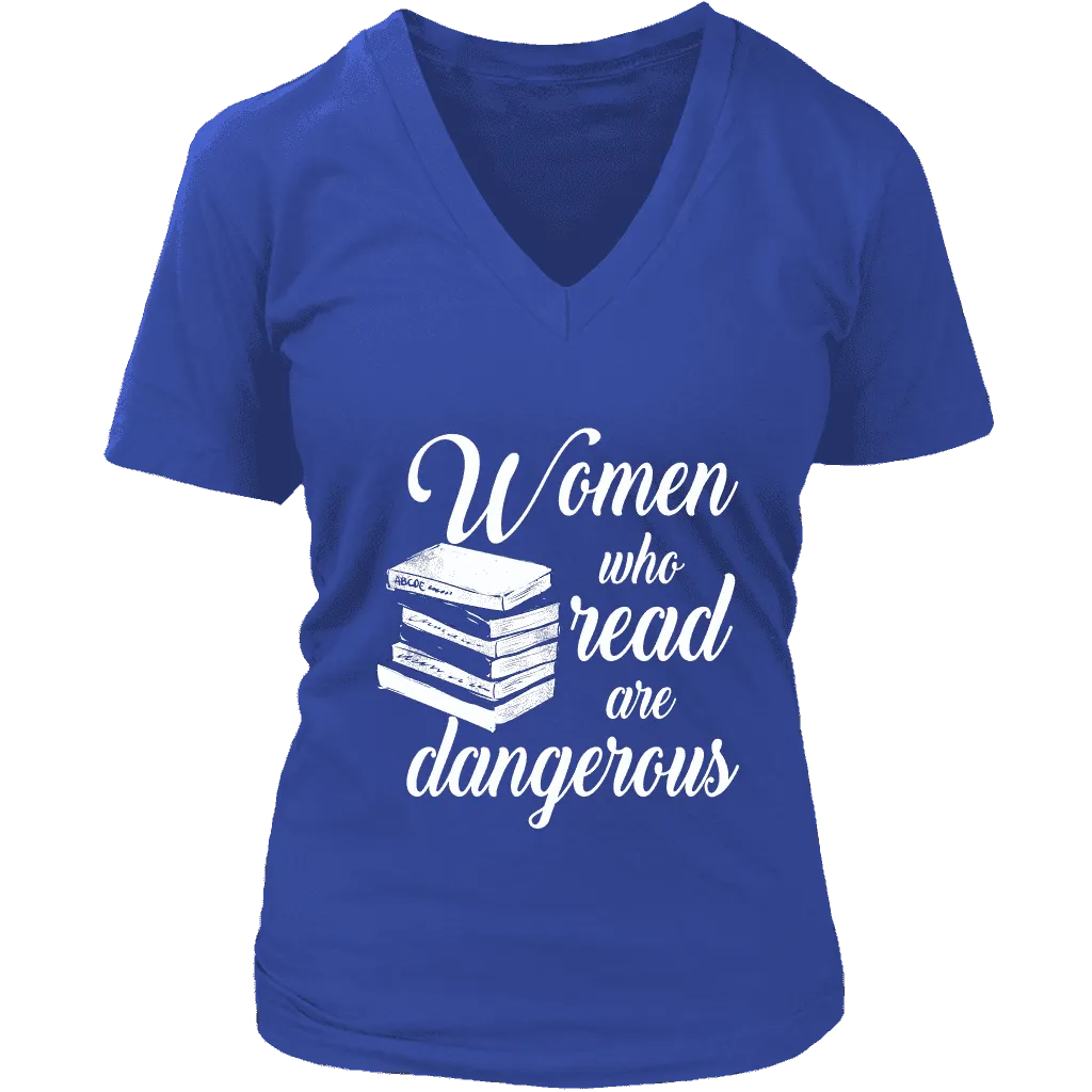 "Women who read" V-neck Tshirt