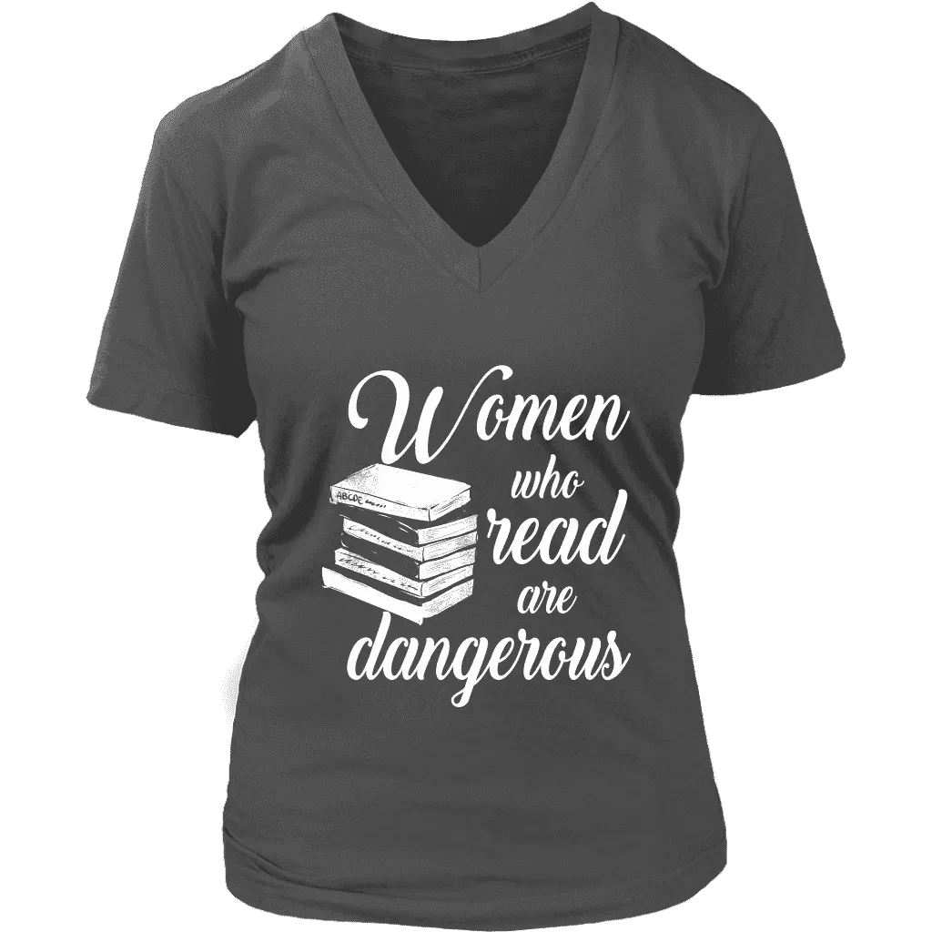 "Women who read" V-neck Tshirt