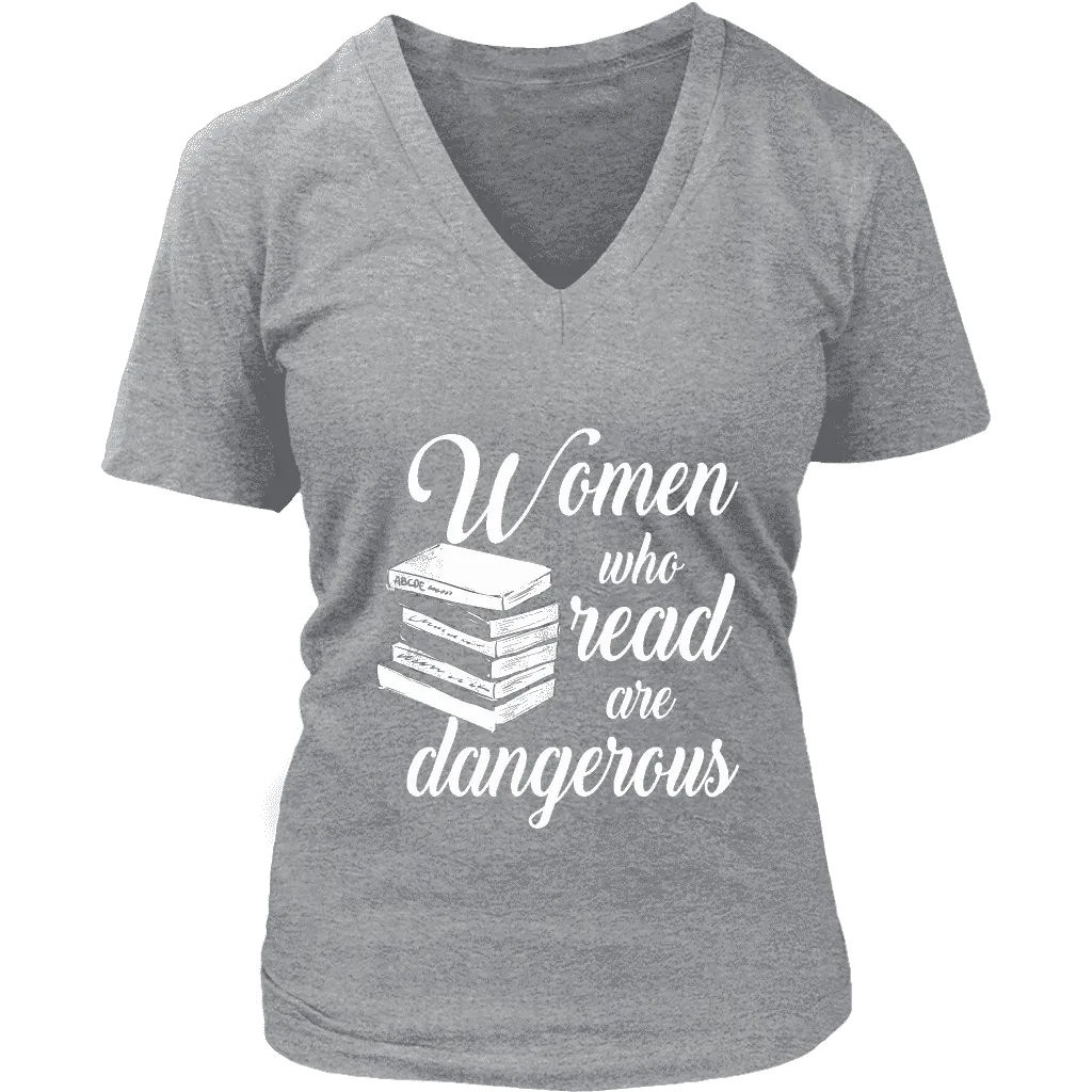 "Women who read" V-neck Tshirt