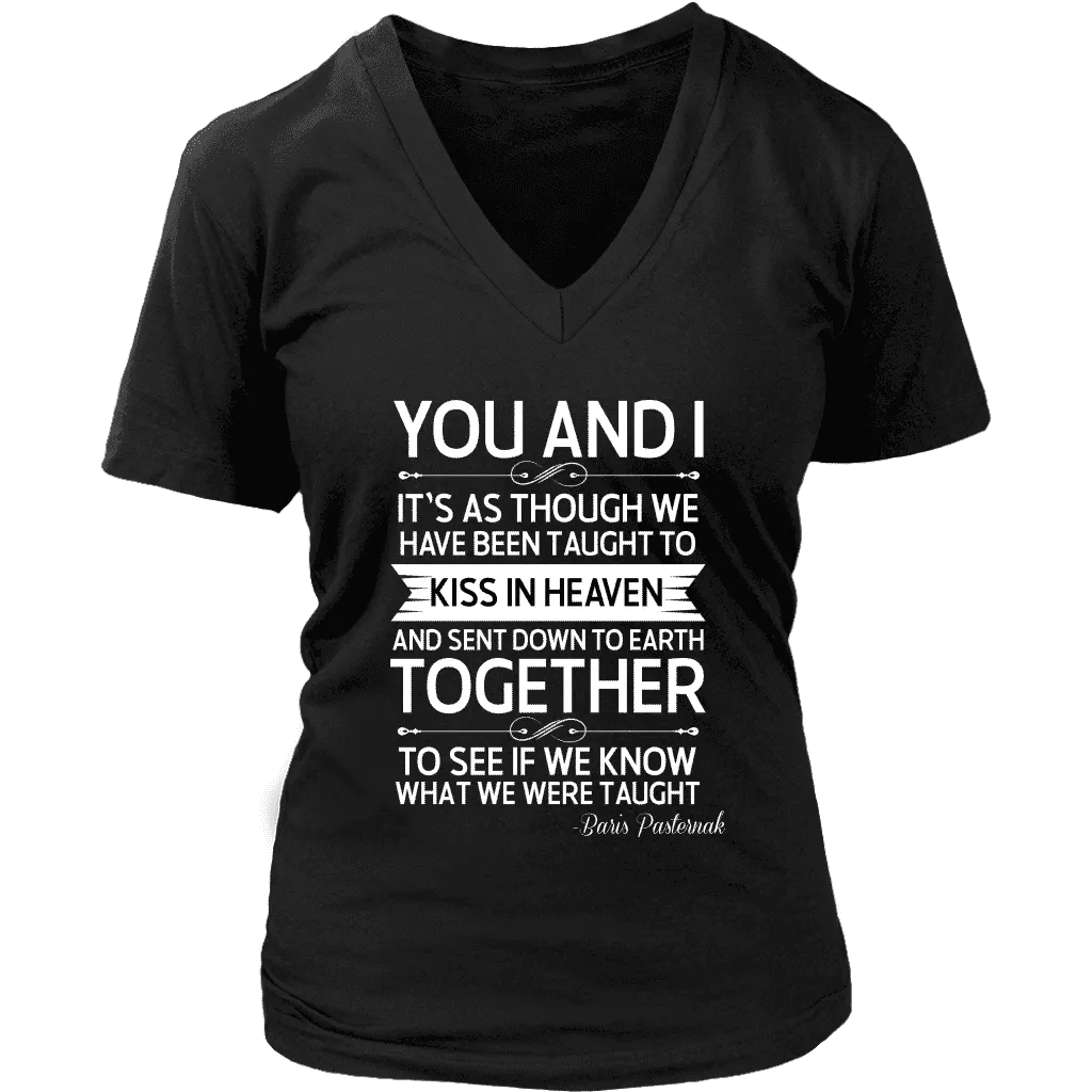 "You and i" V-neck Tshirt