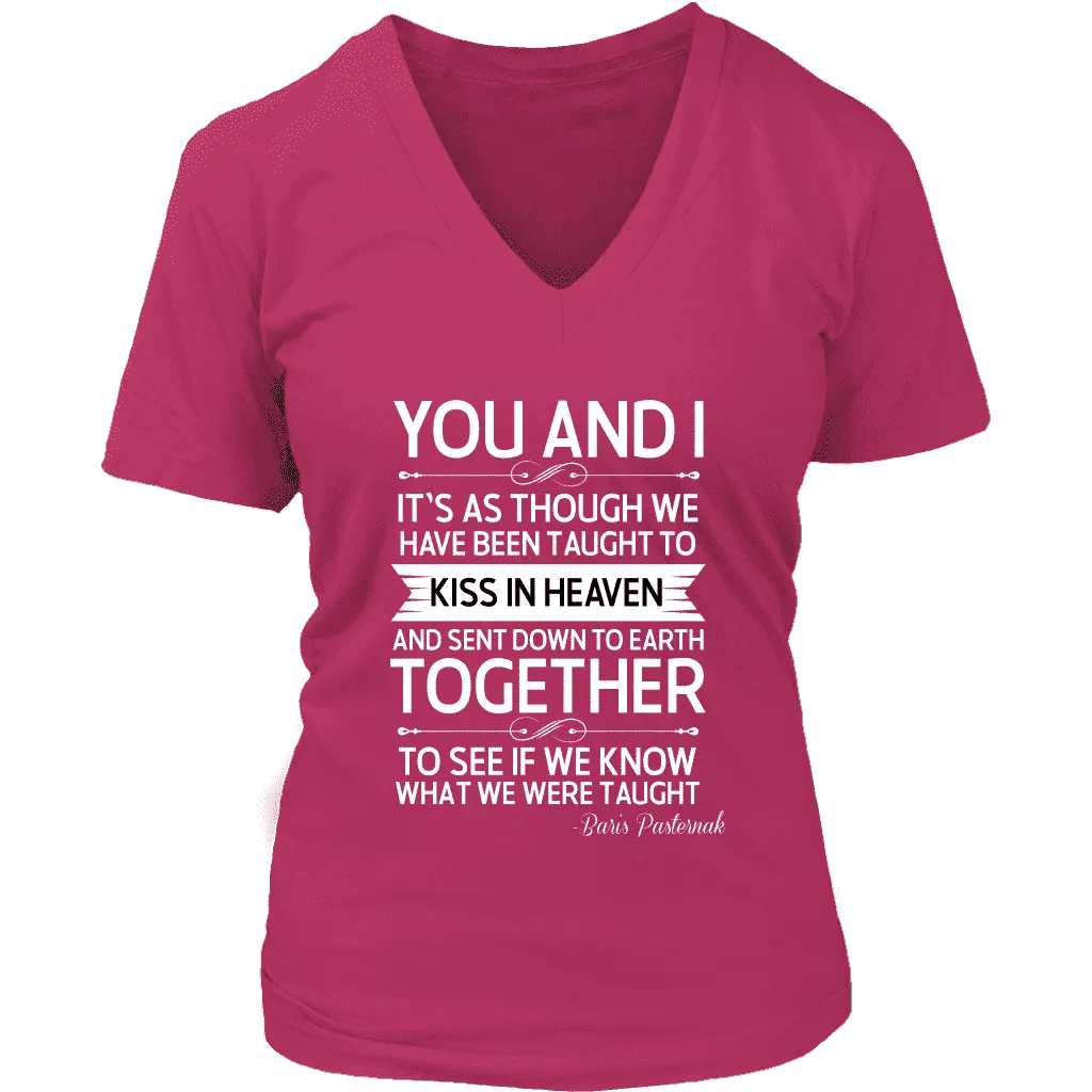 "You and i" V-neck Tshirt