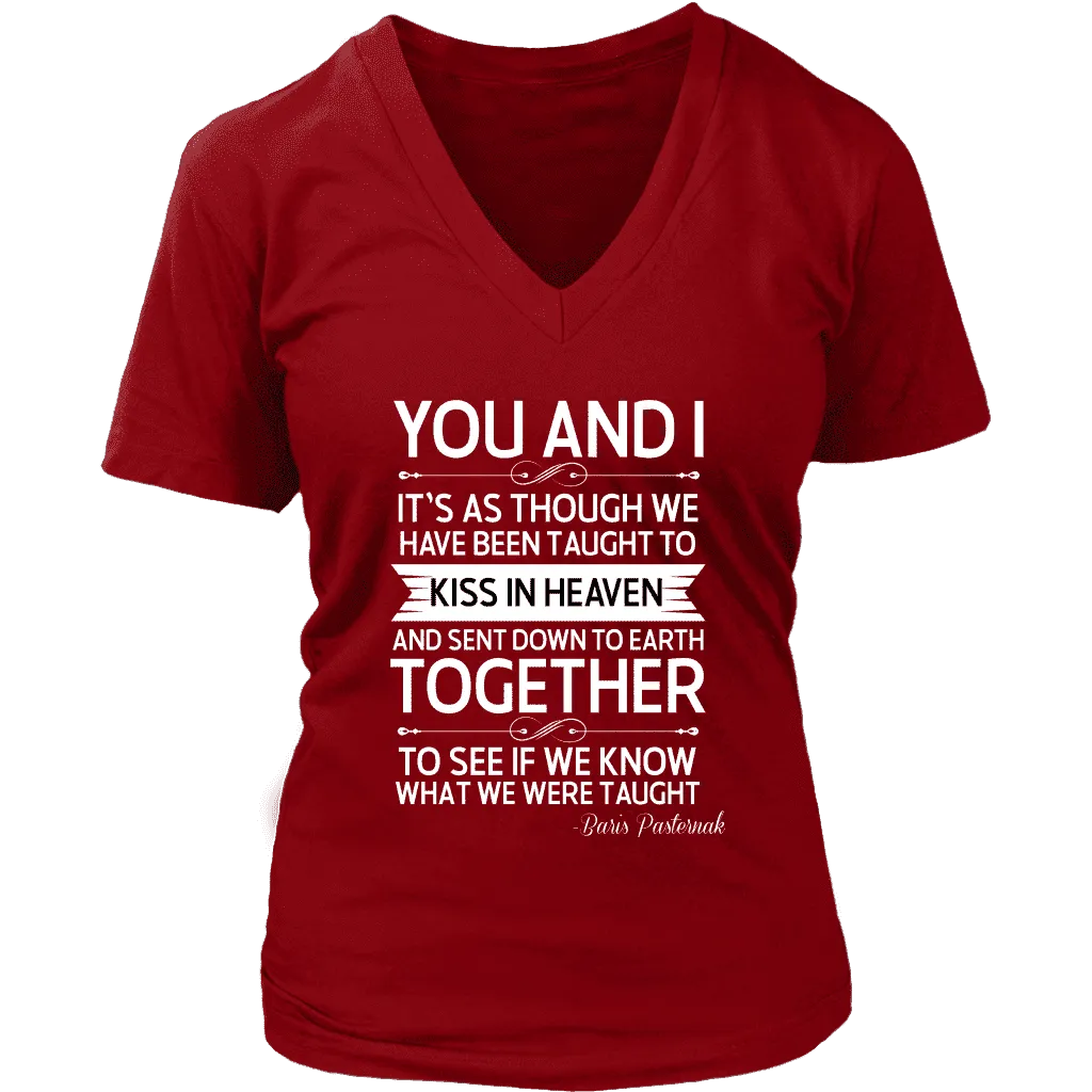 "You and i" V-neck Tshirt