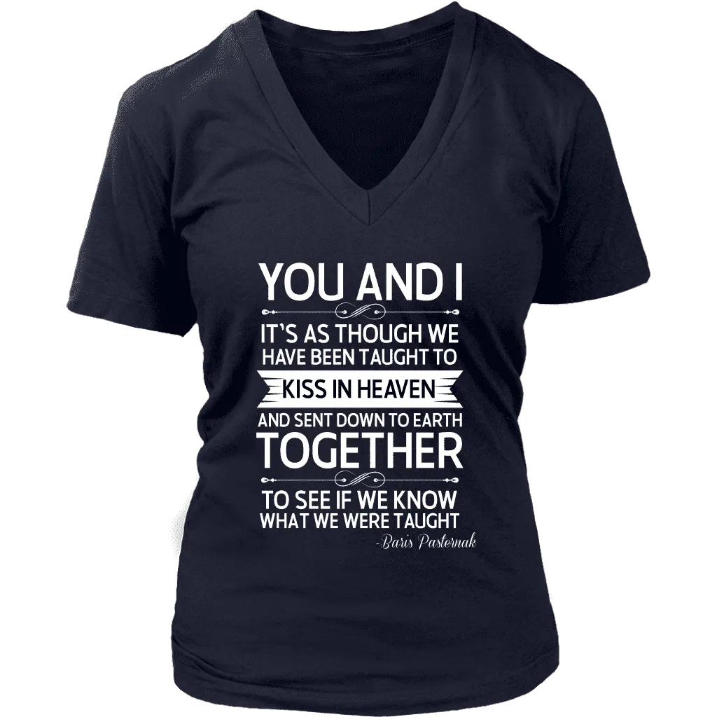 "You and i" V-neck Tshirt