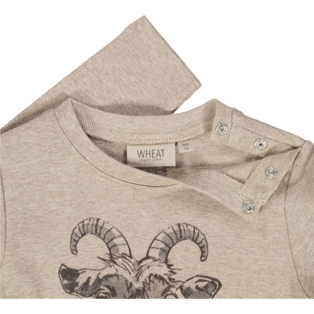 T-Shirt Goat - gravel melange