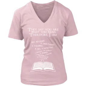 They say you are what you read V-neck