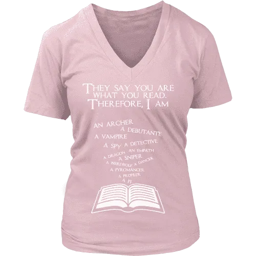 They say you are what you read V-neck