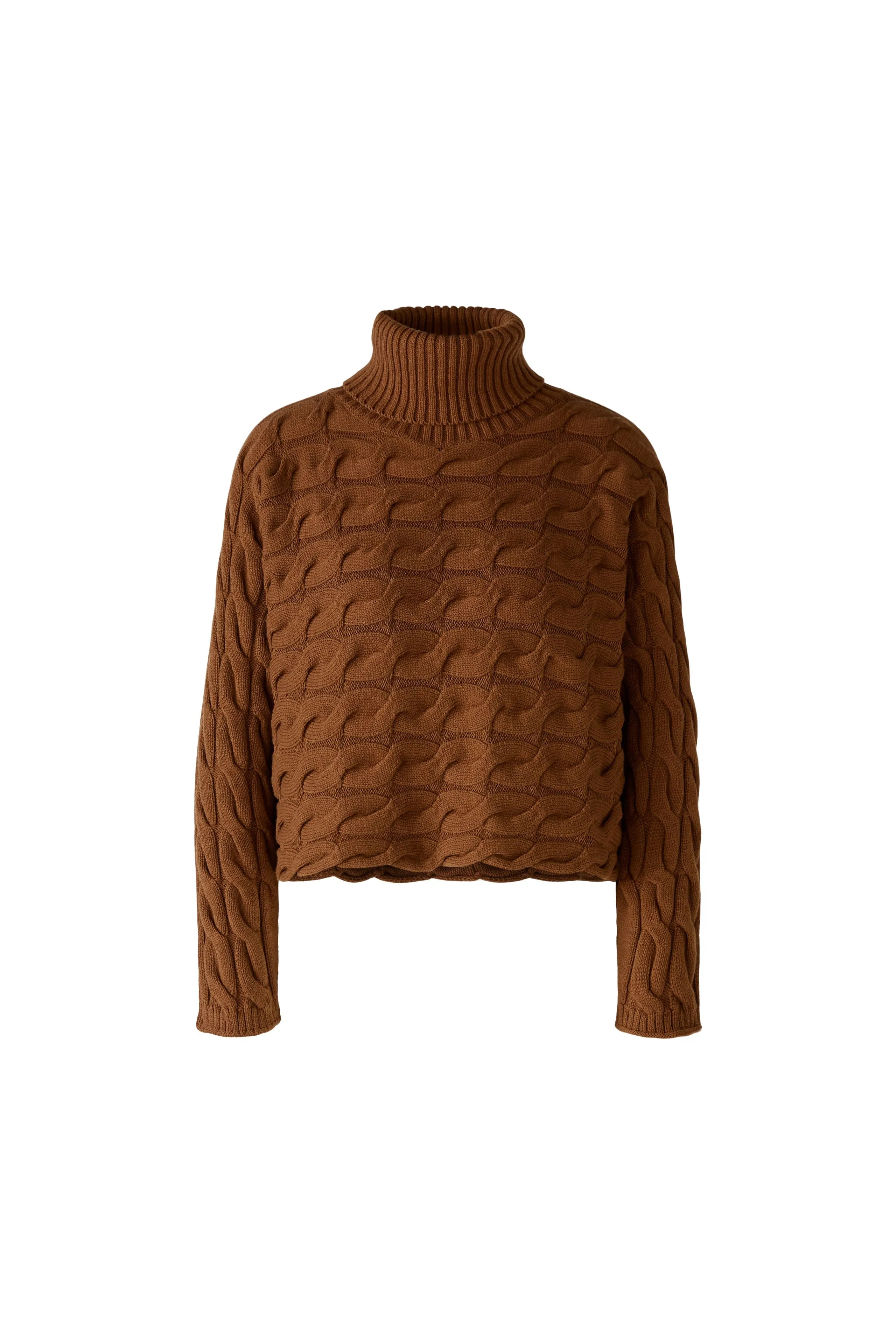 Turtleneck Jumper - Brown