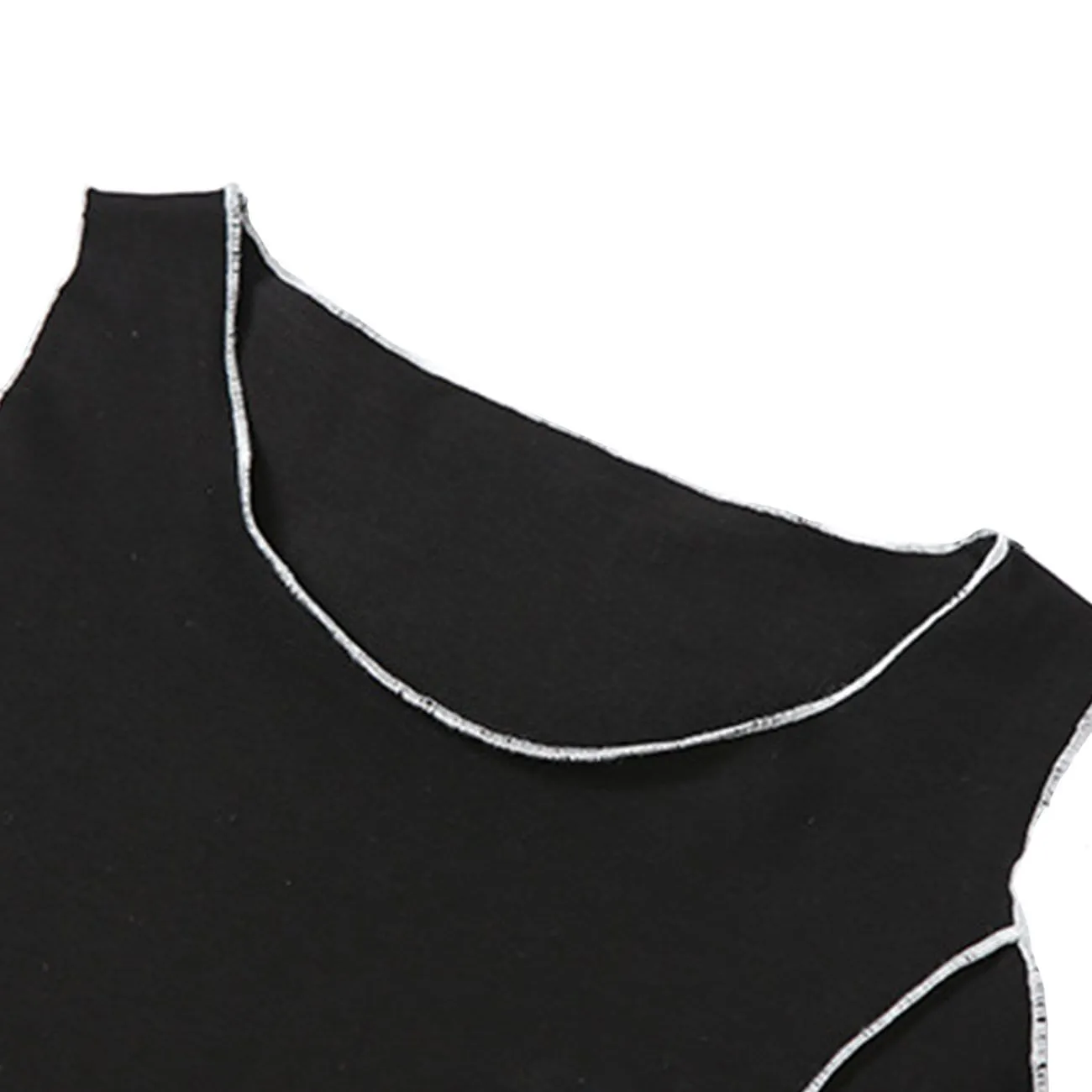 WLS Dark Functional Wind-Cut Shoulder Sleeve Tee