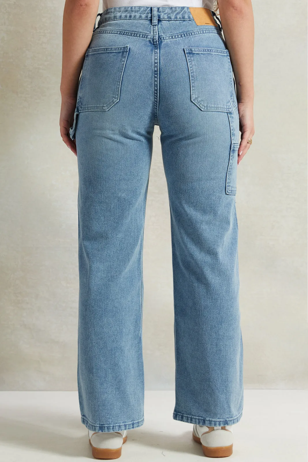 Women Blue Carpenter Jeans