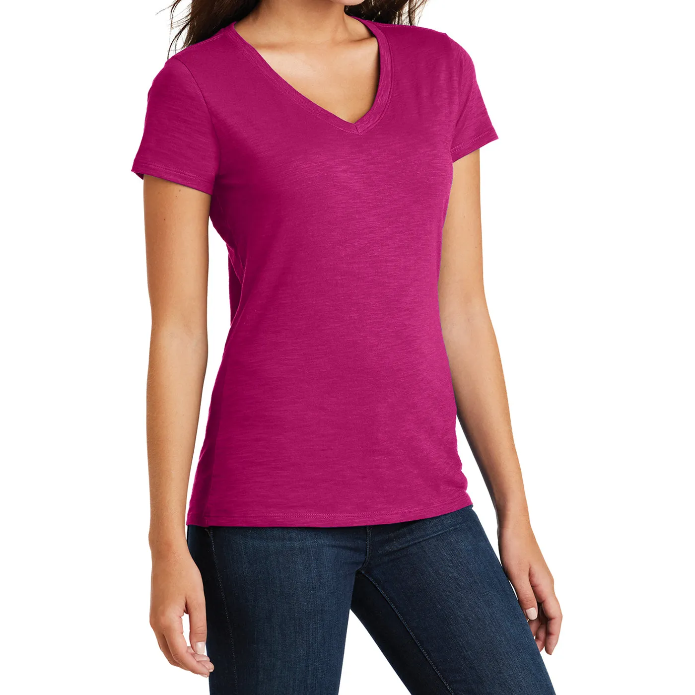 Women's Super Slub V-Neck Tee