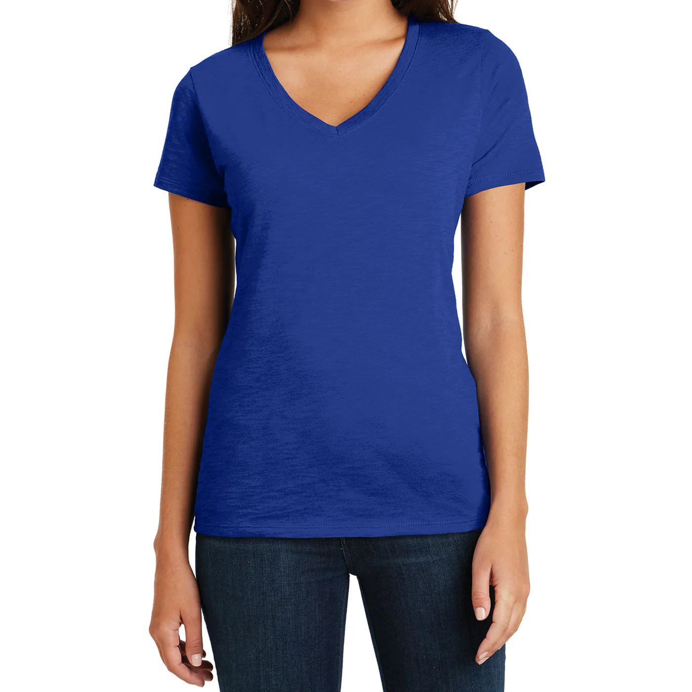 Women's Super Slub V-Neck Tee