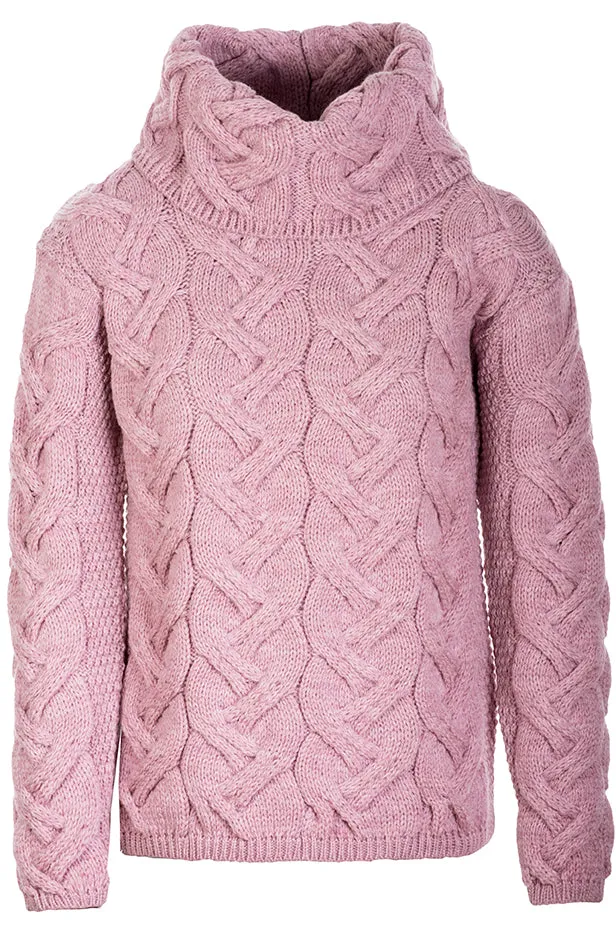 Women's Supersoft Merino Wool Chunky Cable Sweater by Aran Mills - 5 Colours