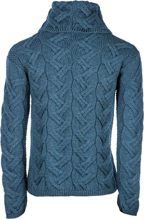 Women's Supersoft Merino Wool Chunky Cable Sweater by Aran Mills - 5 Colours