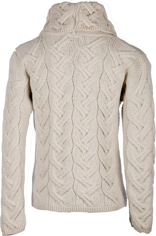 Women's Supersoft Merino Wool Chunky Cable Sweater by Aran Mills - 5 Colours